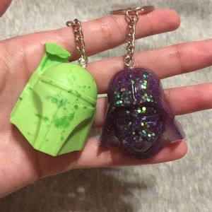 Star Wars Boba Fett & Darth Vader keychains